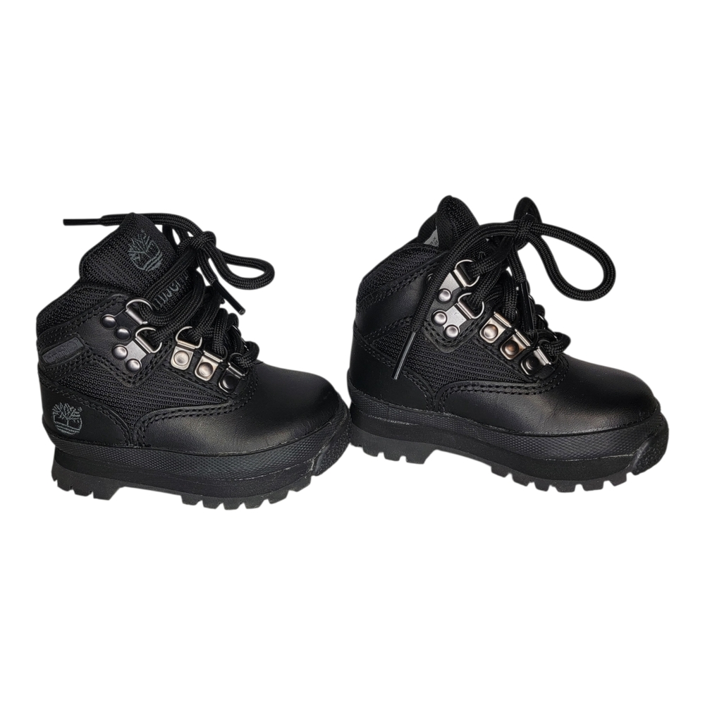 Timberland Kids Black Lace-Up Boots